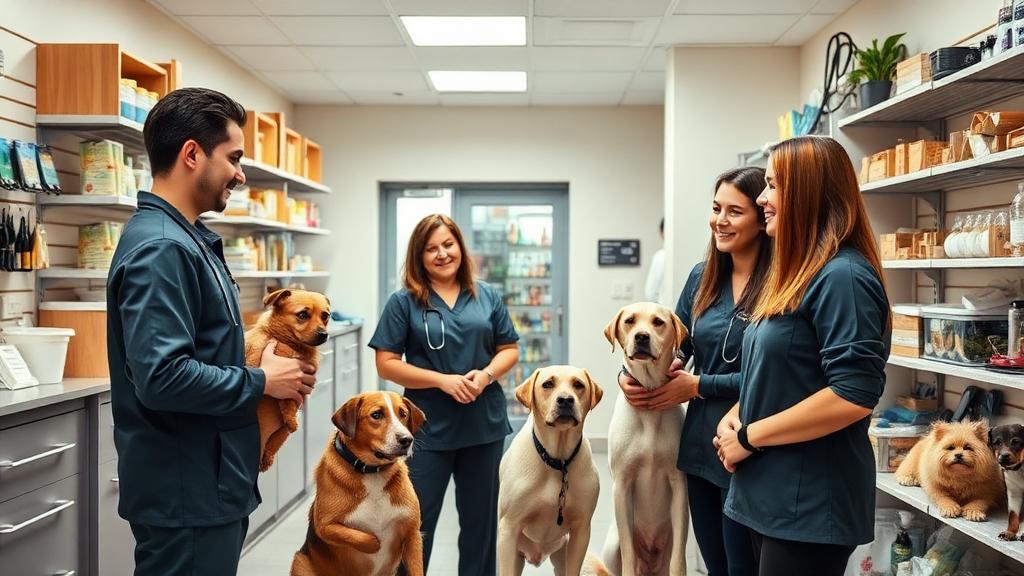 Pet shop with caring service